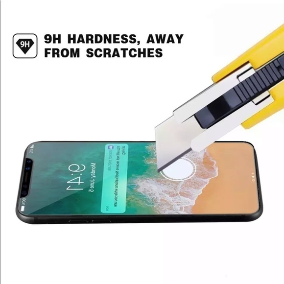 3x Apple iPhone XS Max Tempered Glass Screen Protector 3 PACK Armor Defense 9H - Picture 7 of 8